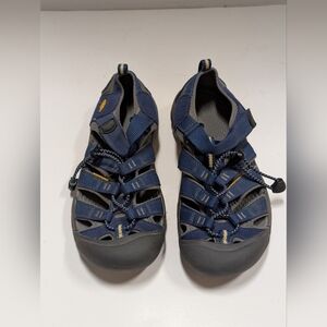 Keen Big Kids 5 Youth Newport H2 Navy Blue Black Water Sandals Shoes